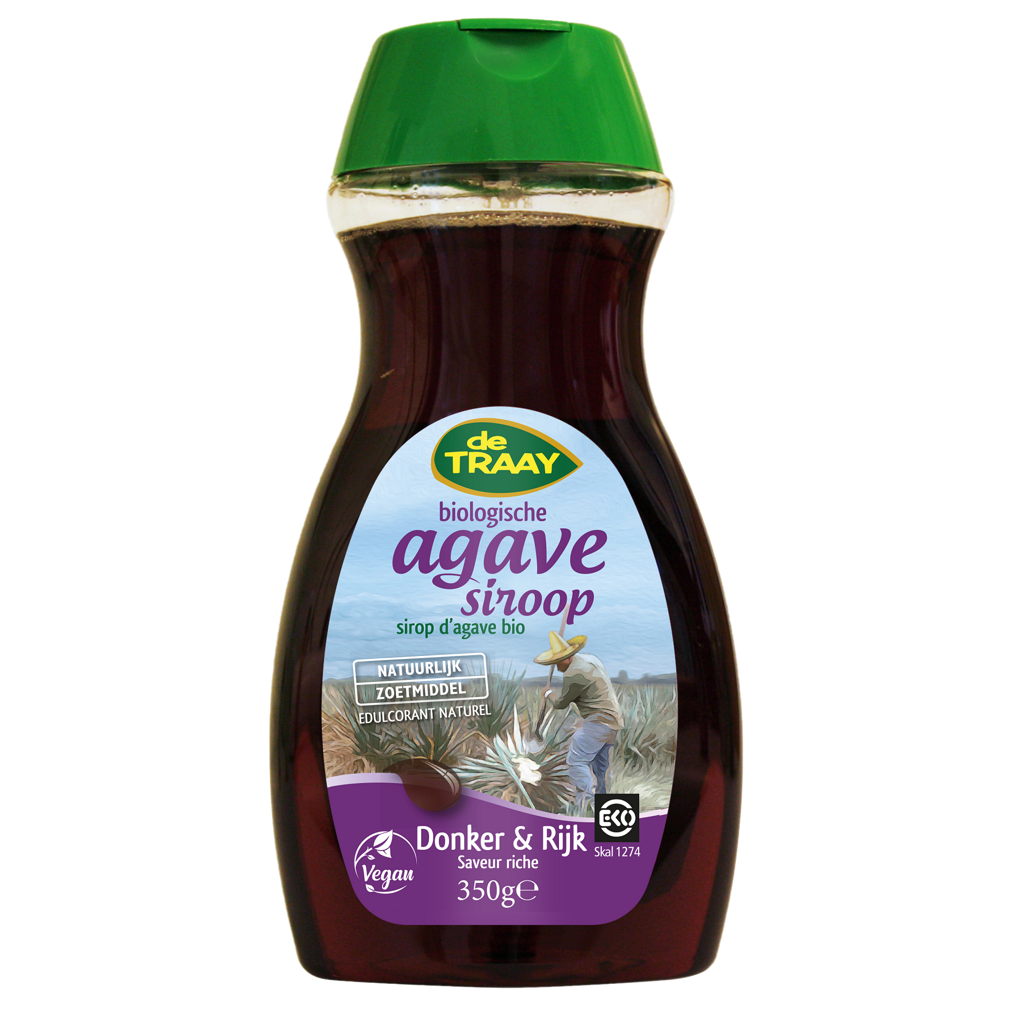 De Traay Agave donker bio 350g